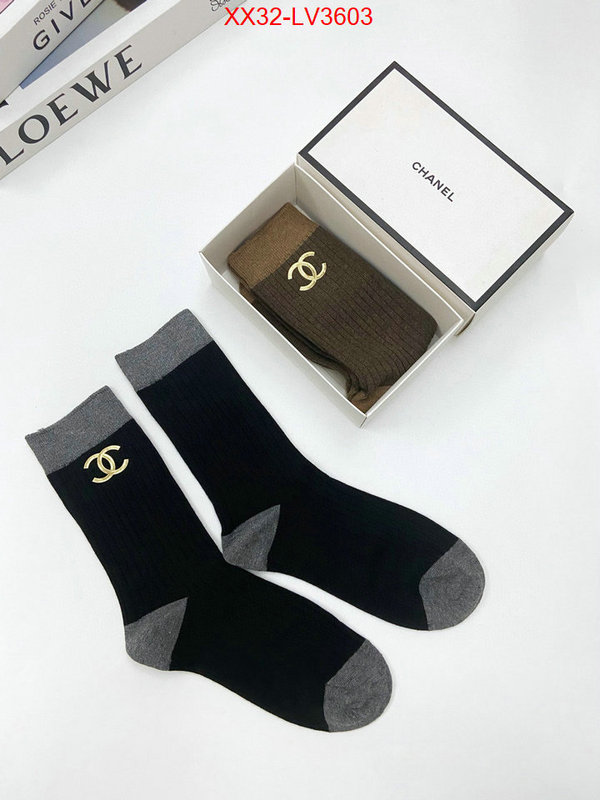 Sock-Chanel high quality customize ID: LV3603 $: 32USD