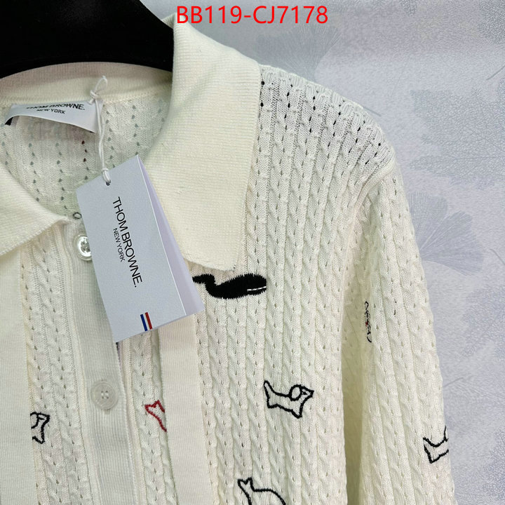 Clothing-Thom Browne wholesale imitation designer replicas ID: CJ7178 $: 119USD