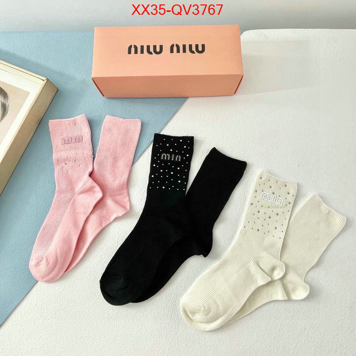 Sock-Miu Miu cheap online best designer ID: QV3767 $: 35USD