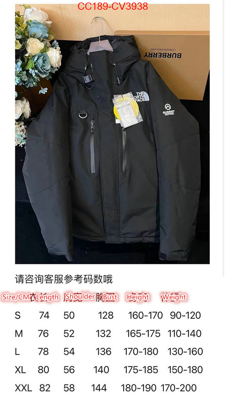 Down jacket Men-The North Face where can you buy a replica ID: CV3938 $: 189USD