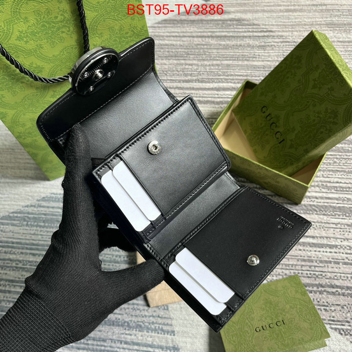 Gucci Bags(TOP)-Wallet- fake designer ID: TV3886 $: 95USD,