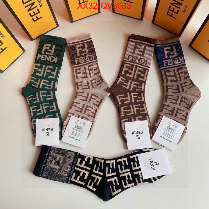 Sock-Fendi quality replica ID: QV3683 $: 32USD