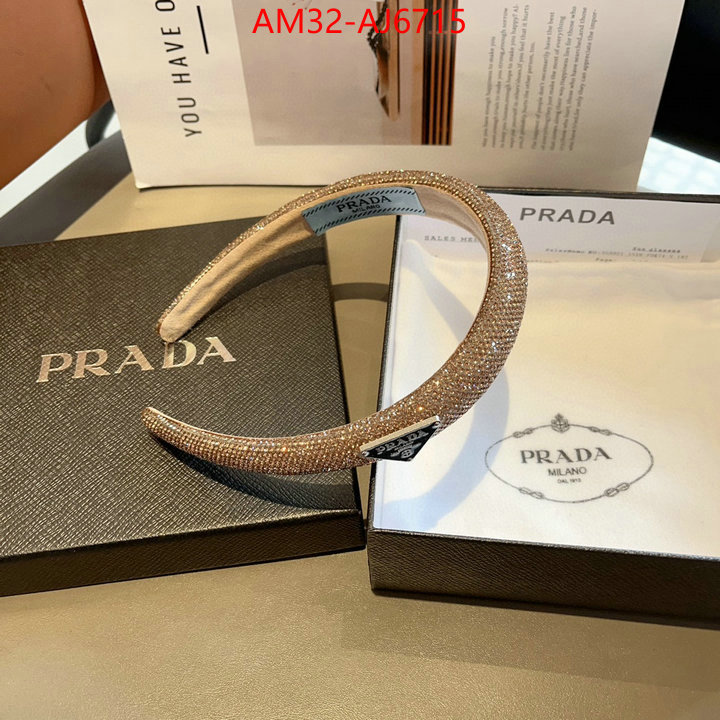 Hair band-Prada mirror copy luxury ID: AJ6715 $: 32USD