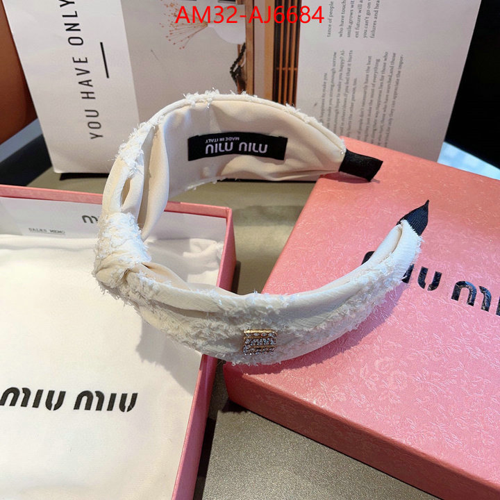 Hair band-MIU MIU replcia cheap ID: AJ6684 $: 32USD