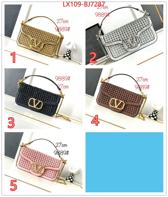 Valentino Bags(4A)-LOC-V Logo for sale online ID: BJ7287 $: 109USD,