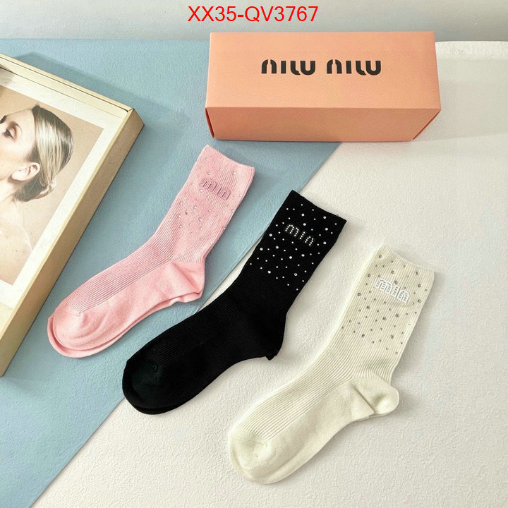 Sock-Miu Miu cheap online best designer ID: QV3767 $: 35USD