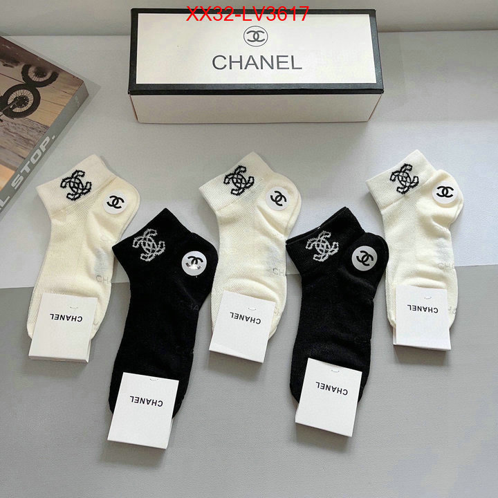 Sock-Chanel luxury 7 star replica ID: LV3617 $: 32USD