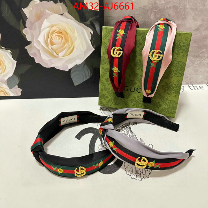 Hair band-Gucci shop cheap high quality 1:1 replica ID: AJ6661 $: 32USD