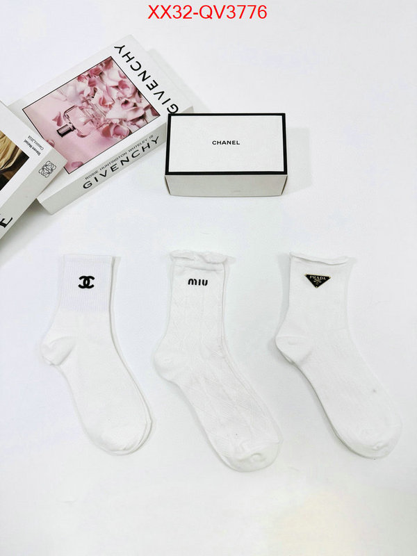 Sock-Prada we provide top cheap aaaaa ID: QV3776 $: 32USD