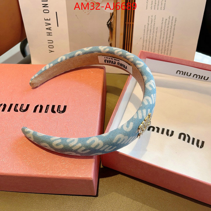 Hair band-MIU MIU high quality replica ID: AJ6689 $: 32USD