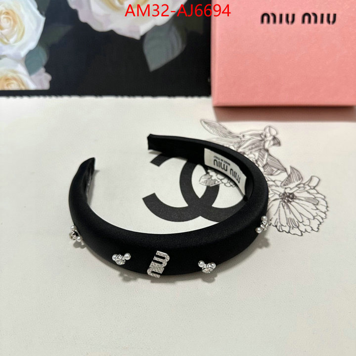 Hair band-MIU MIU new ID: AJ6694 $: 32USD