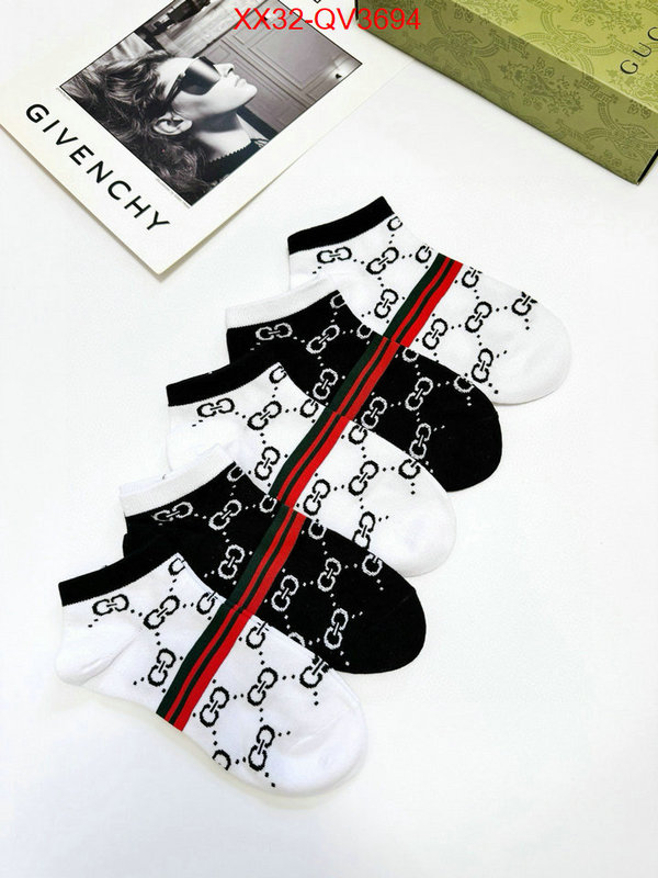 Sock-Gucci top quality fake ID: QV3694 $: 32USD