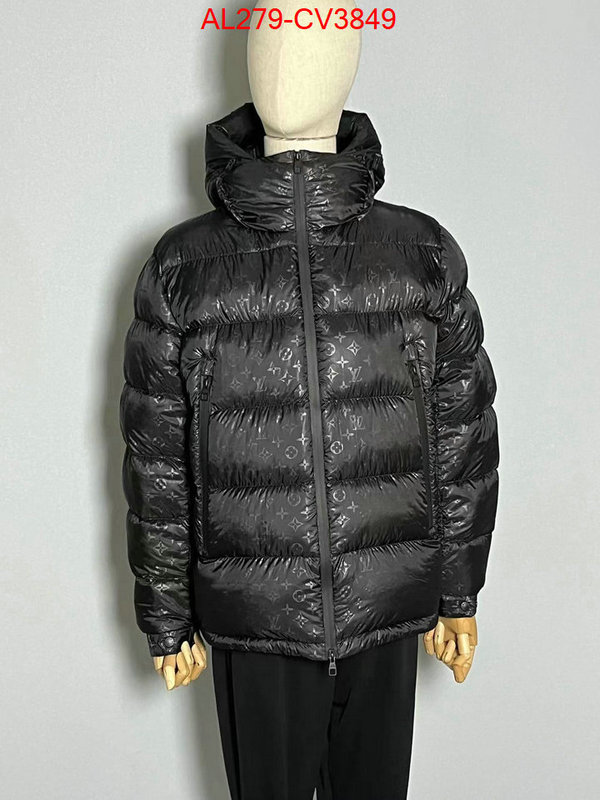 Down jacket Men-LV designer 1:1 replica ID: CV3849 $: 279USD