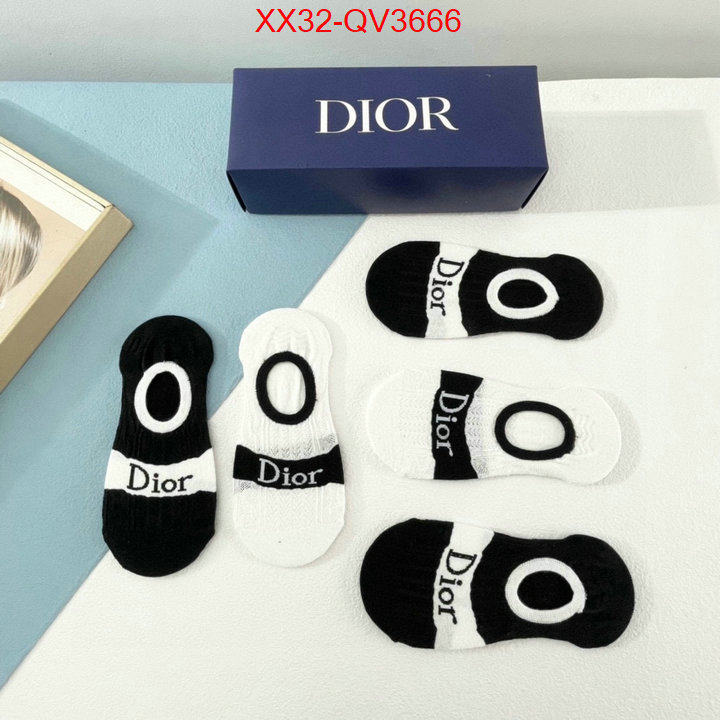 Sock-Dior 1:1 clone ID: QV3666 $: 32USD