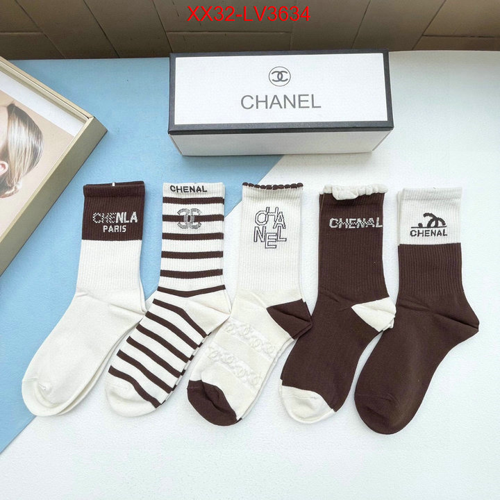 Sock-Chanel buy replica ID: LV3634 $: 32USD