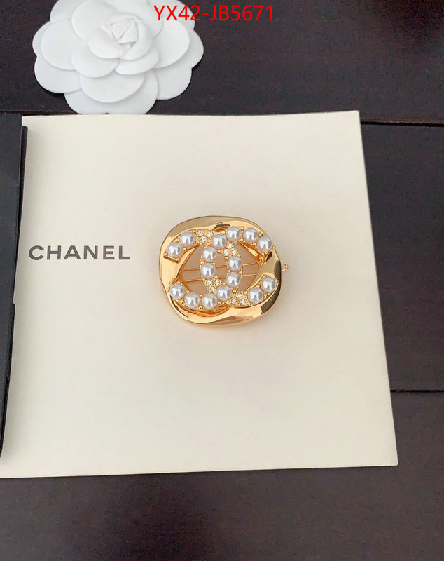 Jewelry-Chanel find replica ID: JB5671 $: 42USD