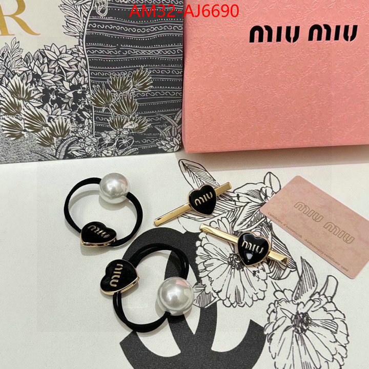 Hair band-MIU MIU shop ID: AJ6690 $: 32USD