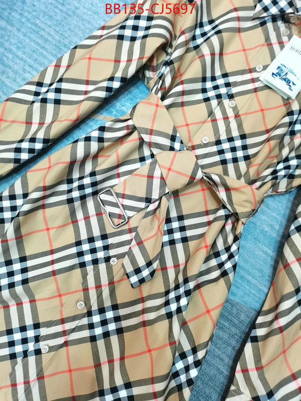 Clothing-Burberry highest quality replica ID: CJ5697 $: 135USD