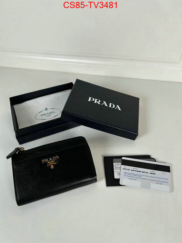 Prada Bags(TOP)-Wallet where to find best ID: TV3481 $: 85USD,