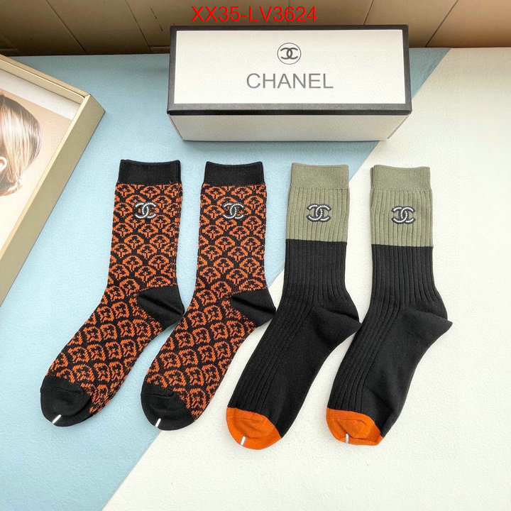 Sock-Chanel shop the best high quality ID: LV3624 $: 35USD