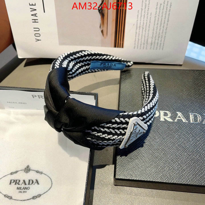 Hair band-Prada perfect replica ID: AJ6713 $: 32USD