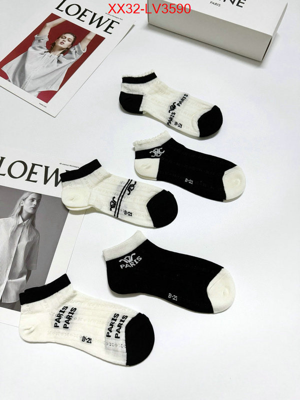 Sock-CELINE where can i buy the best 1:1 original ID: LV3590 $: 32USD