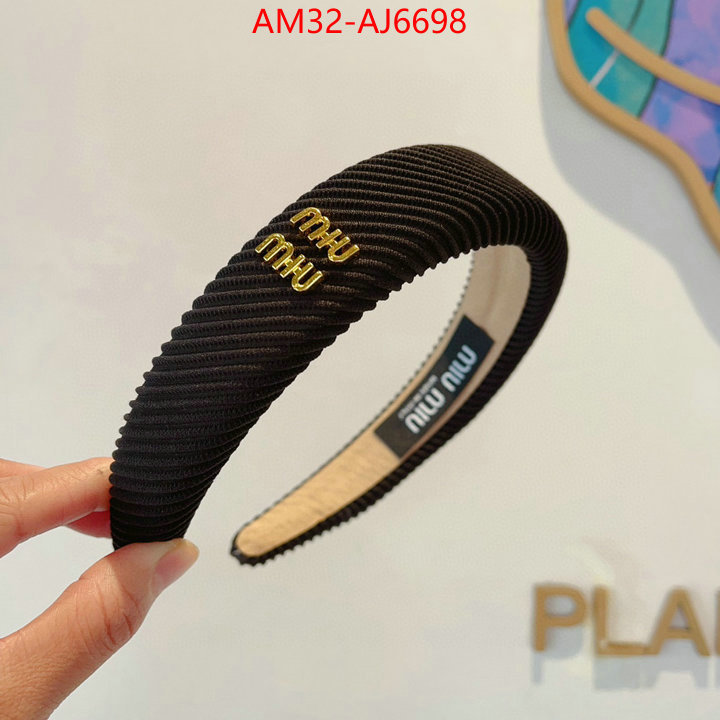 Hair band-MIU MIU 2024 aaaaa replica 1st copy ID: AJ6698 $: 32USD