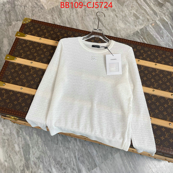 Clothing-Chanel how to start selling replica ID: CJ5724 $: 109USD