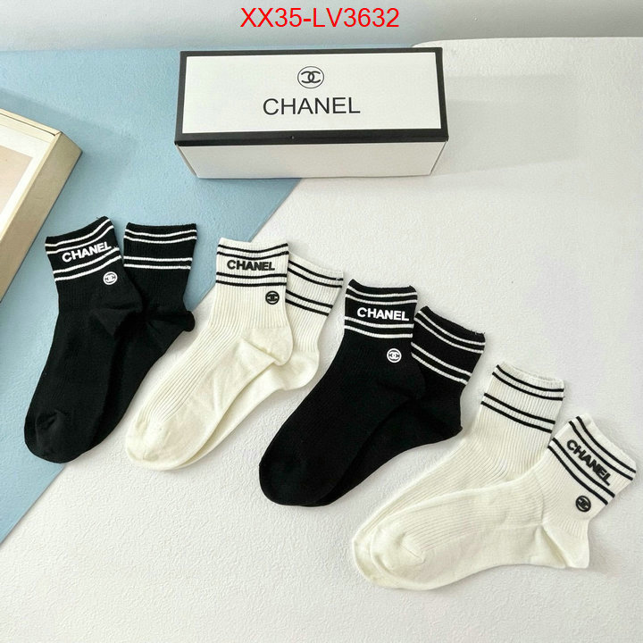 Sock-Chanel sale outlet online ID: LV3632 $: 35USD