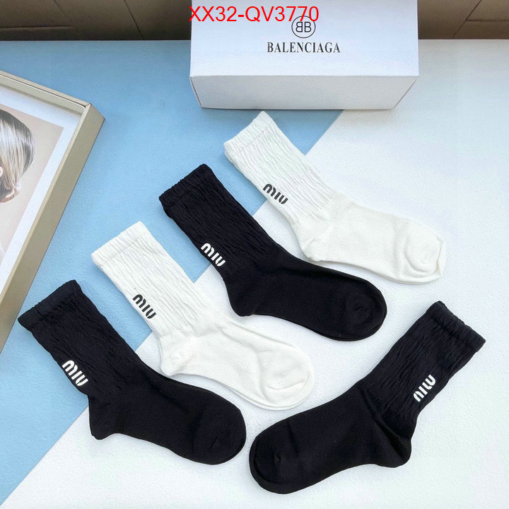 Sock-Miu Miu where to buy fakes ID: QV3770 $: 32USD