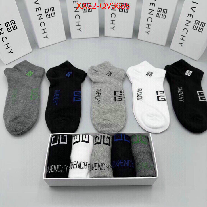 Sock-Givenchy highest product quality ID: QV3688 $: 32USD