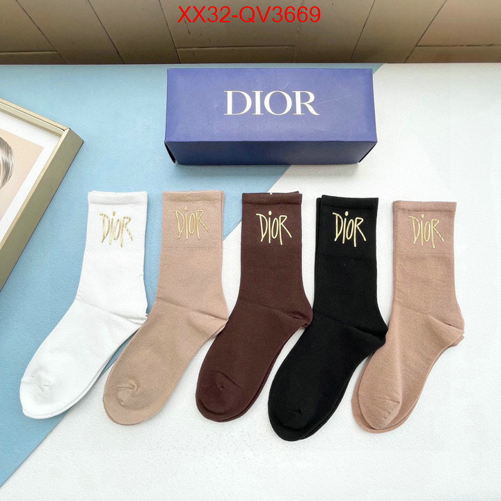 Sock-Dior fashion replica ID: QV3669 $: 32USD