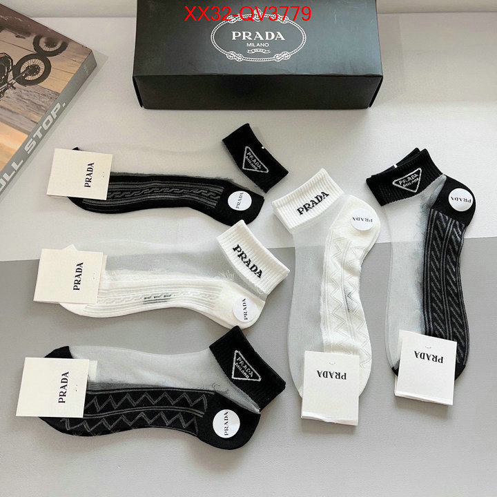 Sock-Prada fashion designer ID: QV3779 $: 32USD