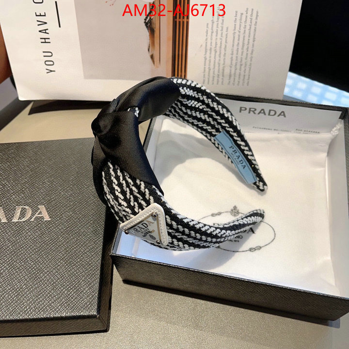 Hair band-Prada perfect replica ID: AJ6713 $: 32USD