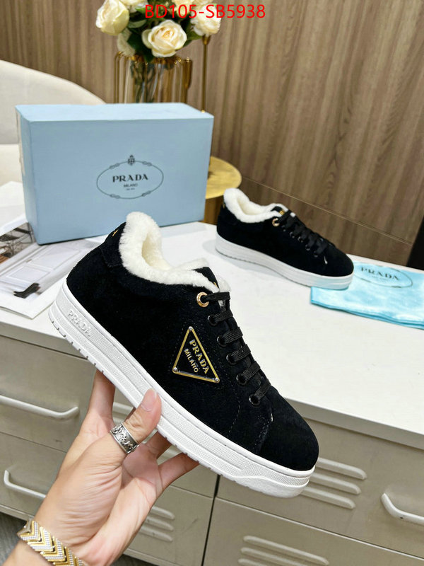 Women Shoes-Prada 2024 replica wholesale cheap sales online ID: SB5938 $: 105USD