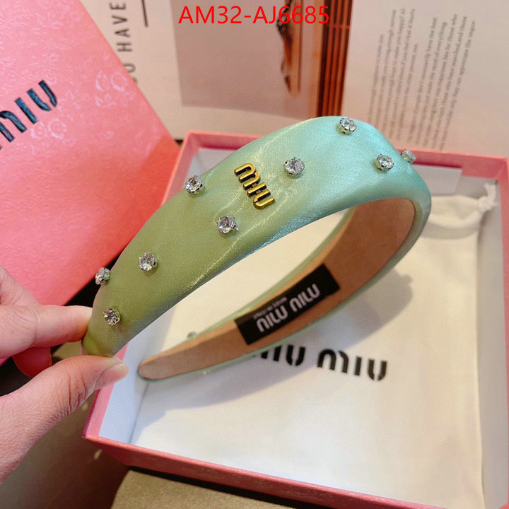 Hair band-MIU MIU buy cheap replica ID: AJ6685 $: 32USD