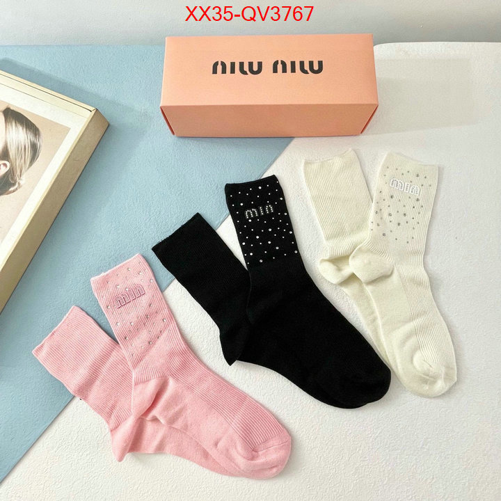 Sock-Miu Miu cheap online best designer ID: QV3767 $: 35USD