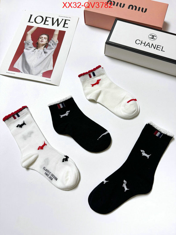 Sock-Thom Browne where to buy the best replica ID: QV3782 $: 32USD