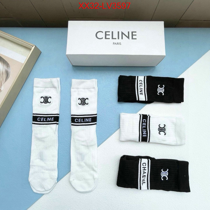 Sock-CELINE where to buy high quality ID: LV3597 $: 32USD