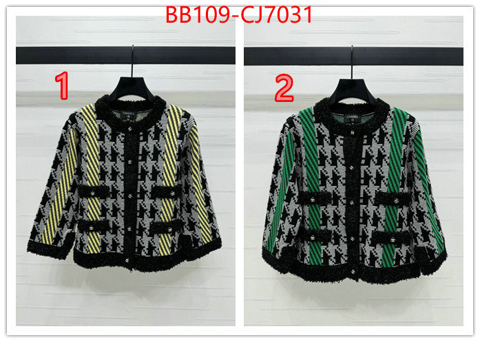 Clothing-Chanel what is top quality replica ID: CJ7031 $: 109USD