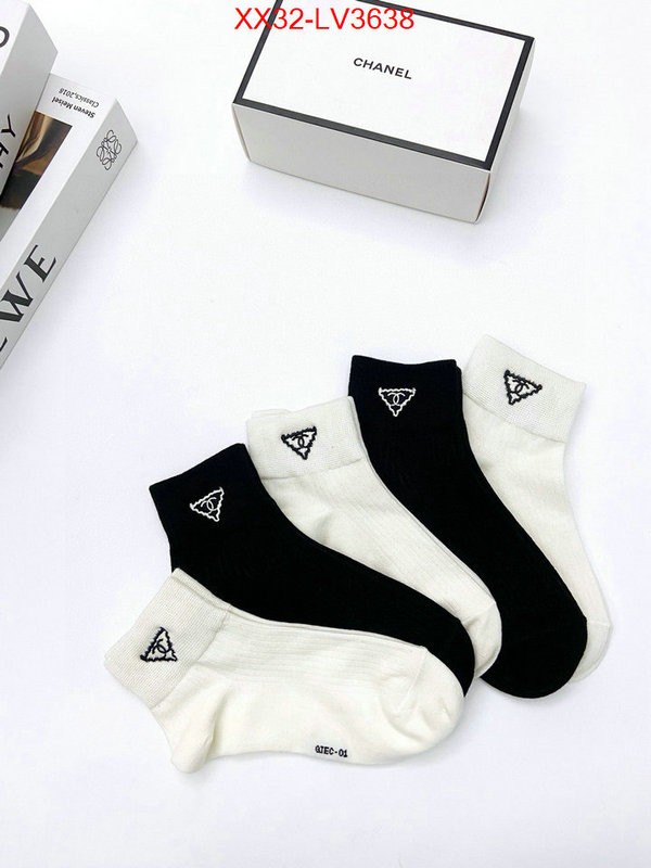 Sock-Chanel quality aaaaa replica ID: LV3638 $: 32USD