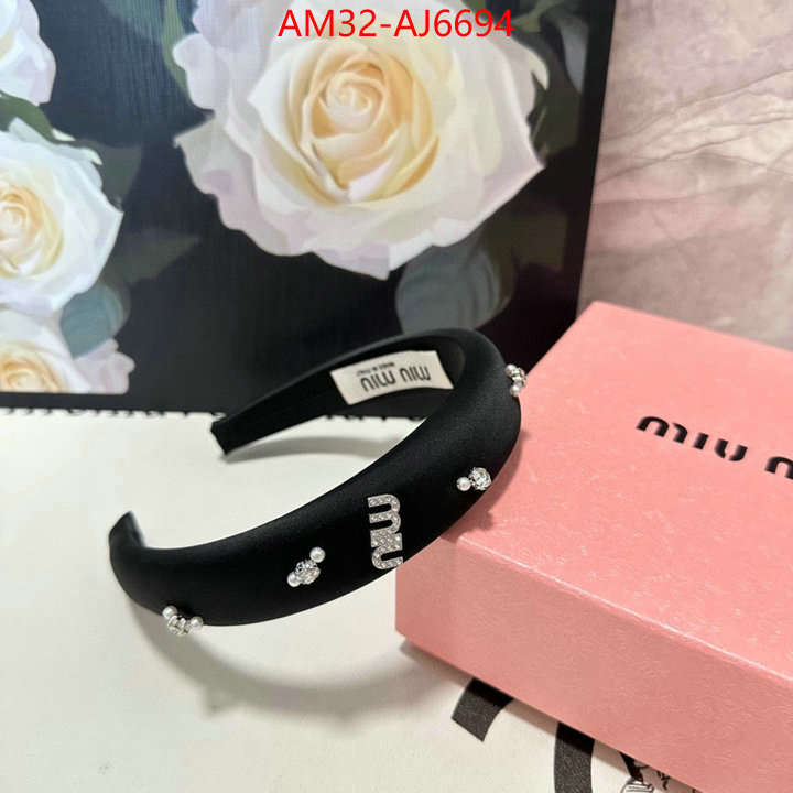 Hair band-MIU MIU new ID: AJ6694 $: 32USD