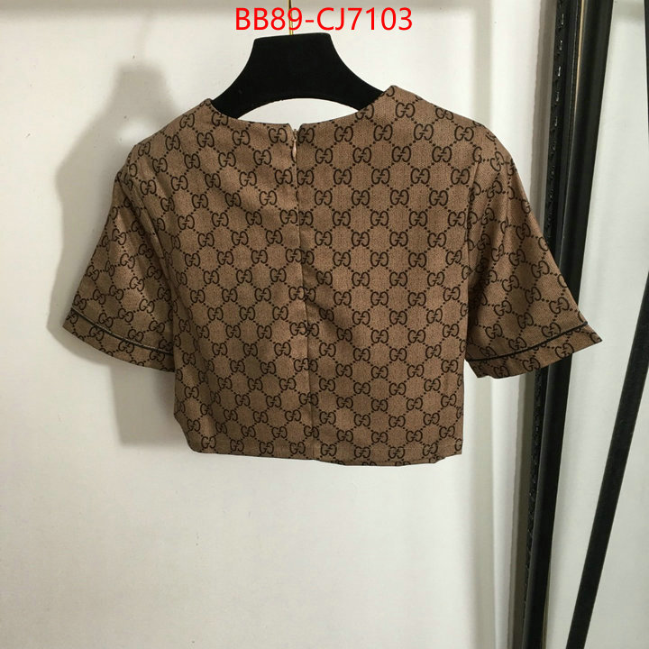 Clothing-Gucci replica wholesale ID: CJ7103 $: 89USD