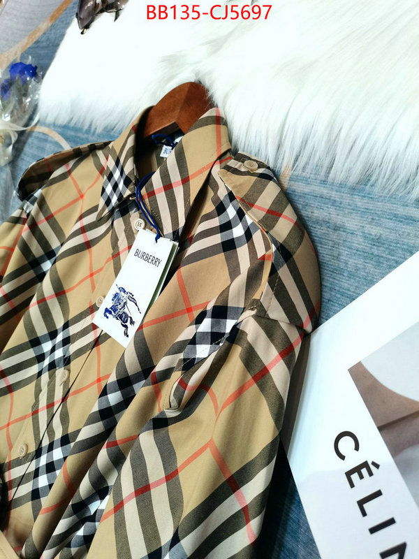 Clothing-Burberry highest quality replica ID: CJ5697 $: 135USD