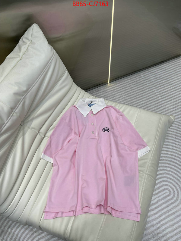 Clothing-Prada top fake designer ID: CJ7163 $: 85USD