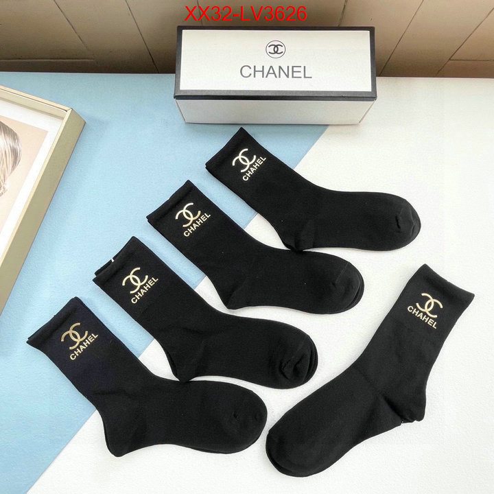 Sock-Chanel fake cheap best online ID: LV3626 $: 32USD