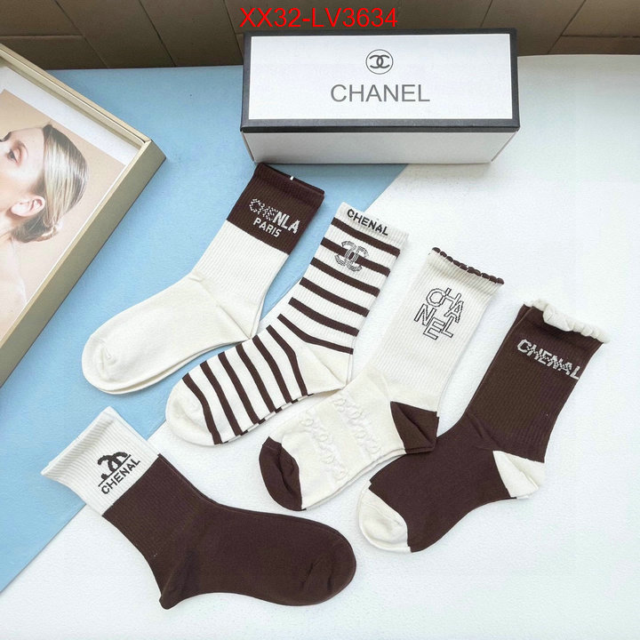 Sock-Chanel buy replica ID: LV3634 $: 32USD