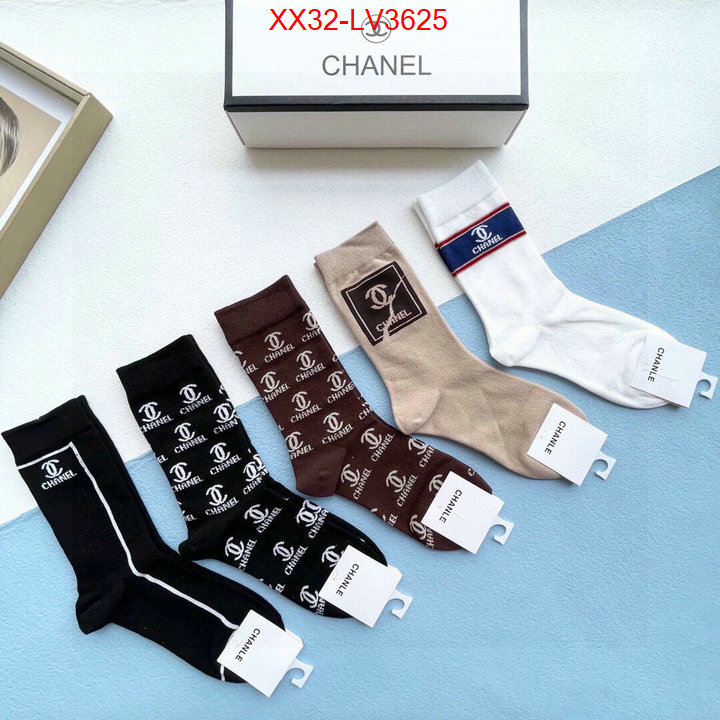 Sock-Chanel from china 2024 ID: LV3625 $: 32USD