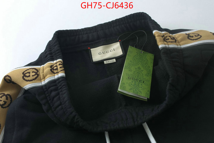 Clothing-Gucci high quality designer replica ID: CJ6436 $: 75USD