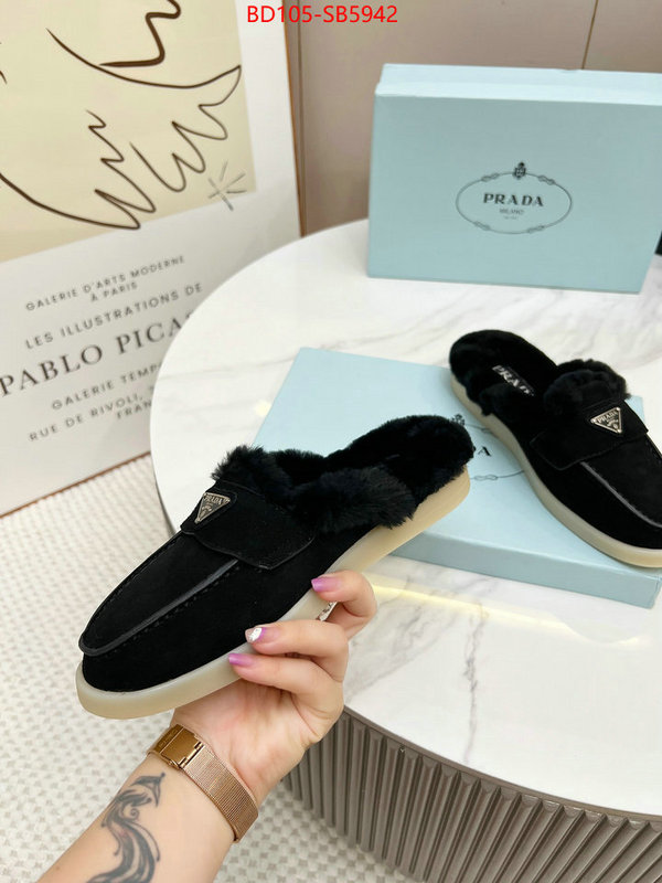 Women Shoes-Prada high quality replica designer ID: SB5942 $: 105USD